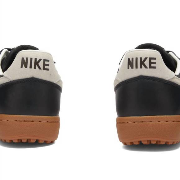 NEW NIKE men's field general '82 sneaker in black/sail-gum medium brown - Picture 4 of 6